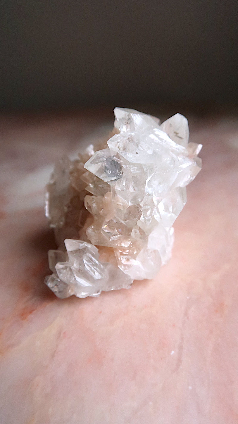 Premium Clear Apophyllite Cluster