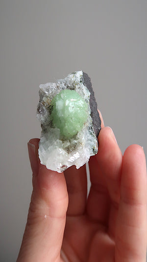 Raw Special Prehnite Cluster