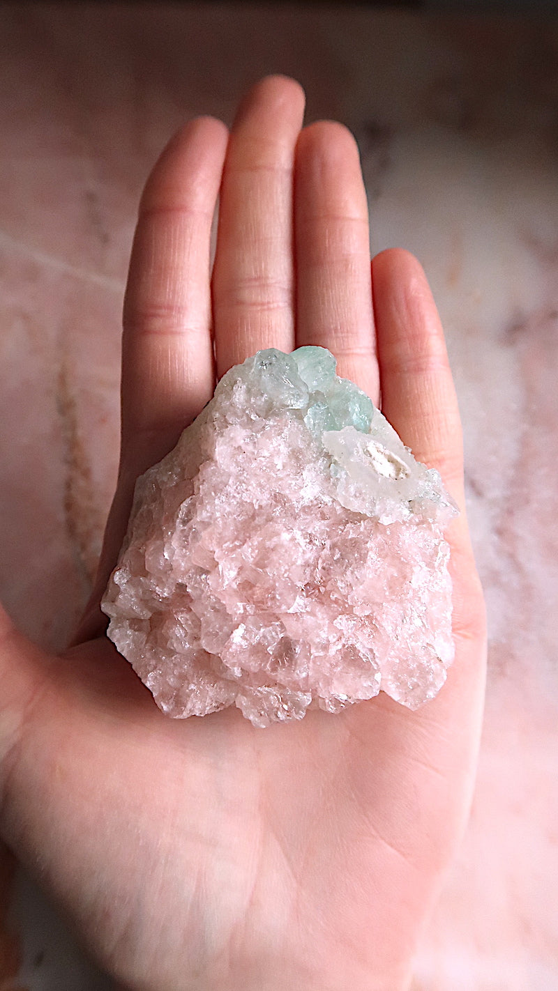 Pink Apophyllite Cluster