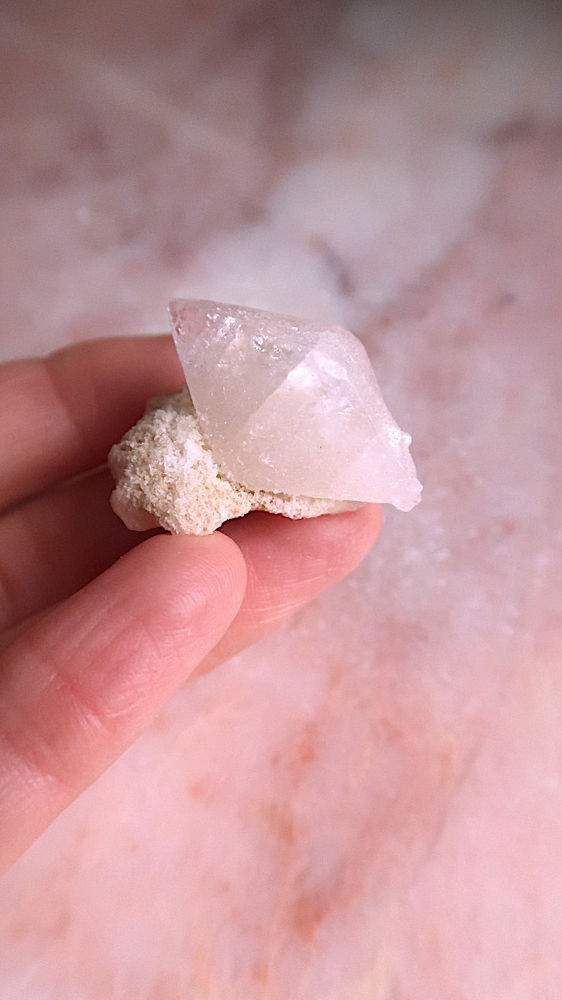 Pink Apophyllite Point