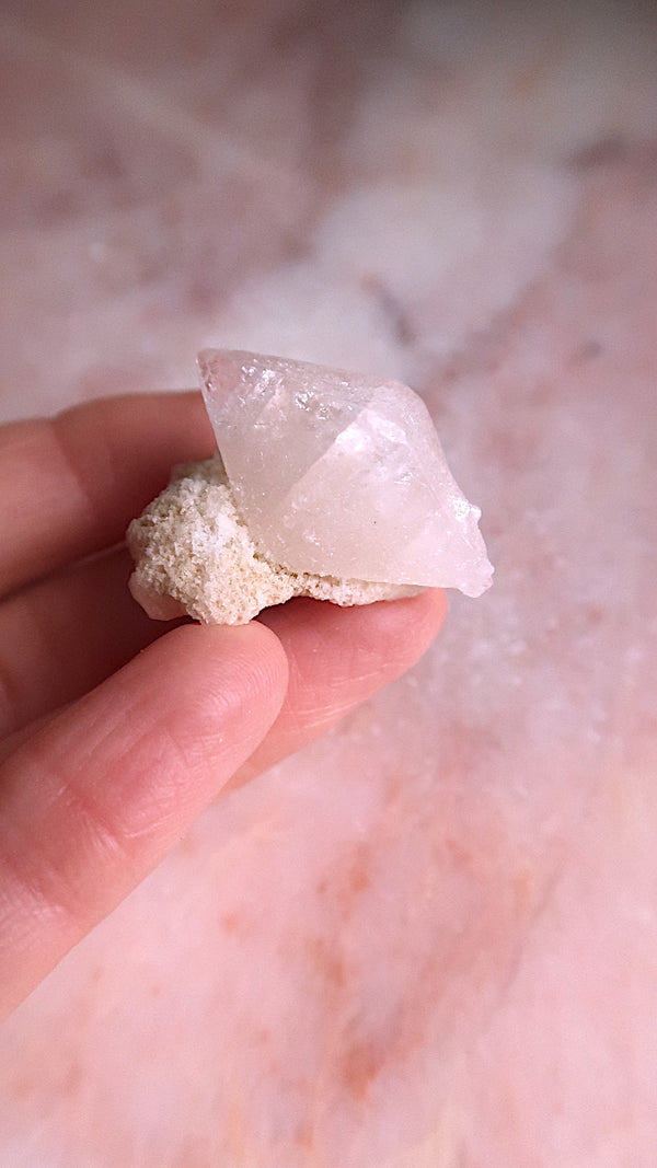 Pink Apophyllite Point
