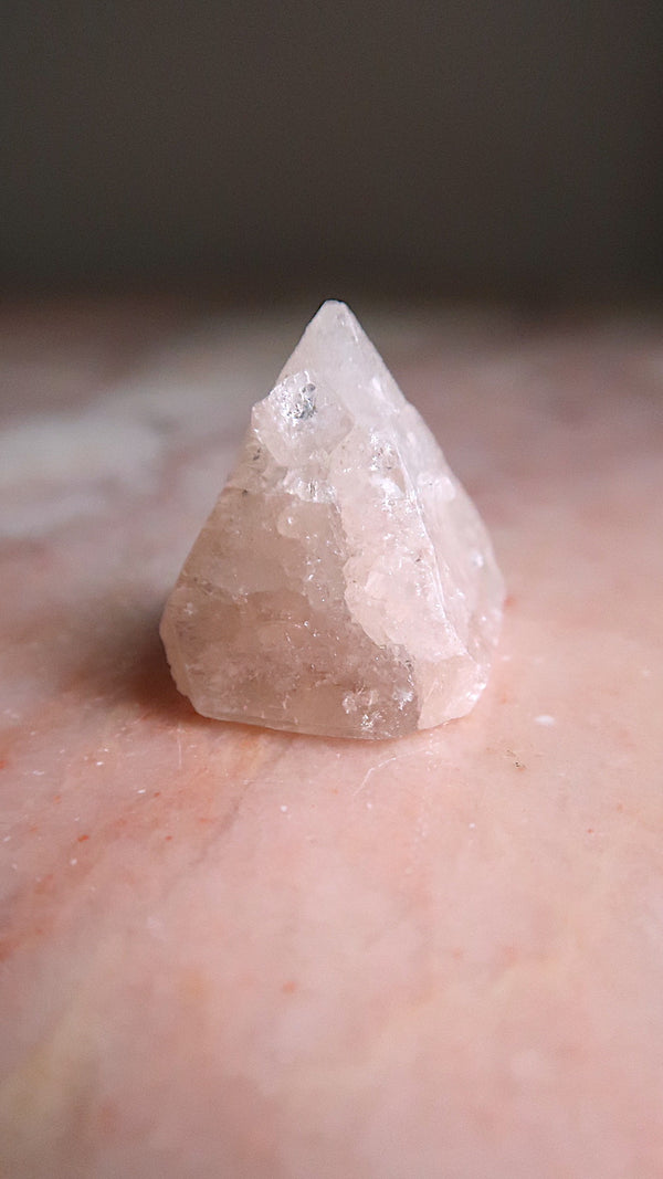 Pink Apopohyllite Pyramid