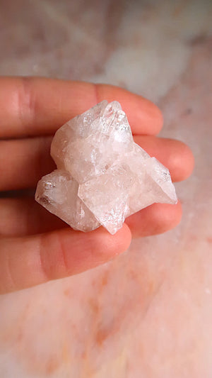 Pink Apophyllite cluster