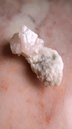 Pink Apopohyllite Cluster