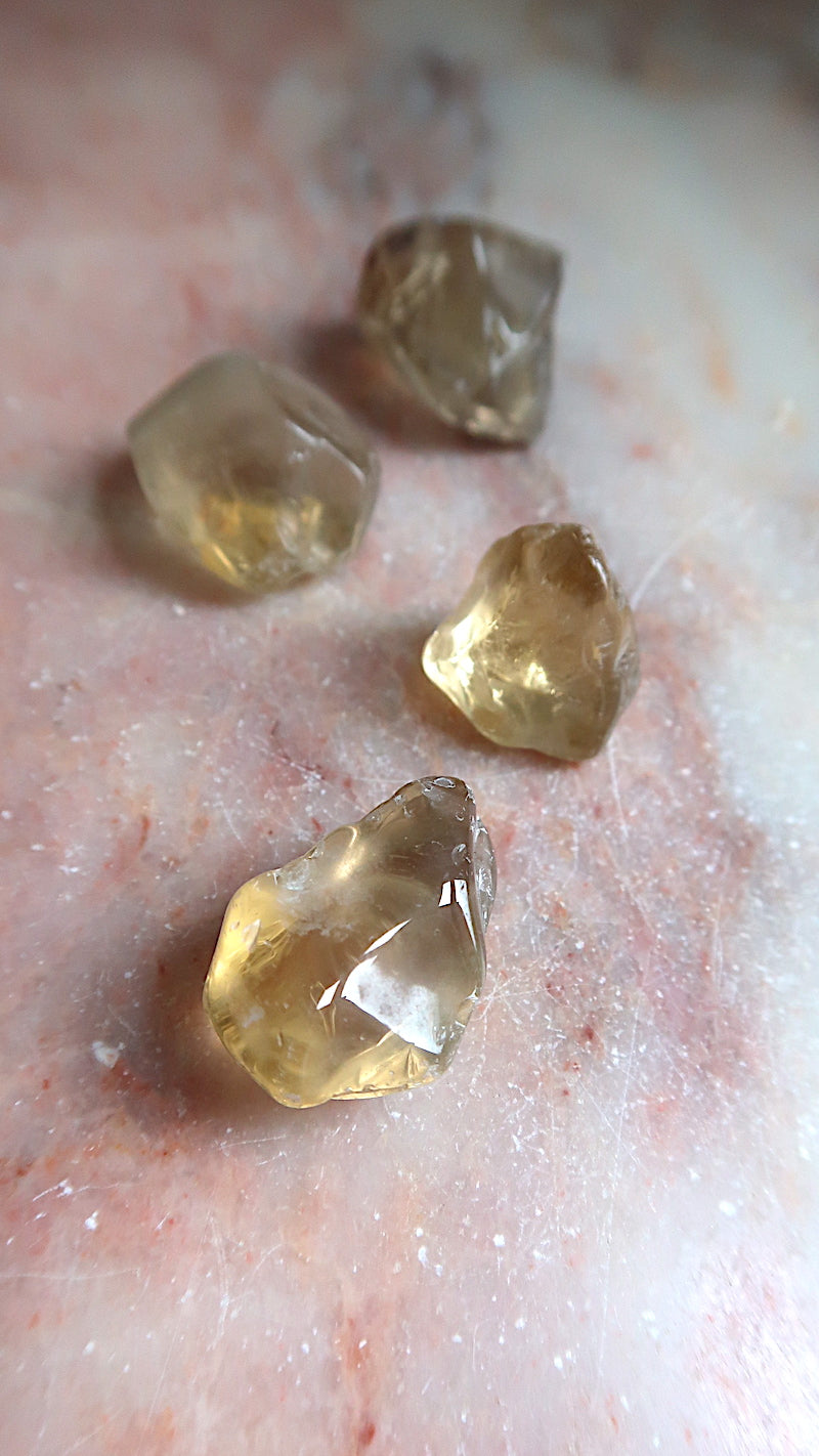 Natural Smokey Golden Citrine Tumbles