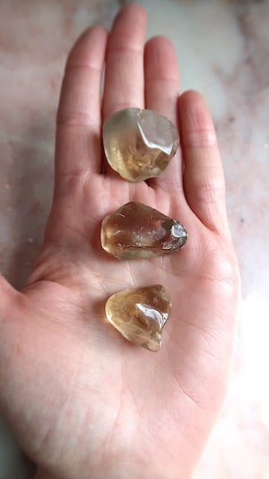 Natural Smokey Golden Citrine Tumbles