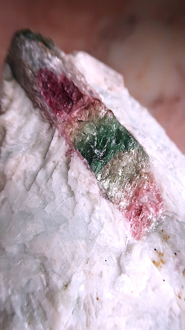 Large Pink Yellow Blue Tourmaline