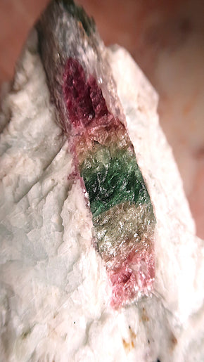 Large Pink Yellow Blue Tourmaline