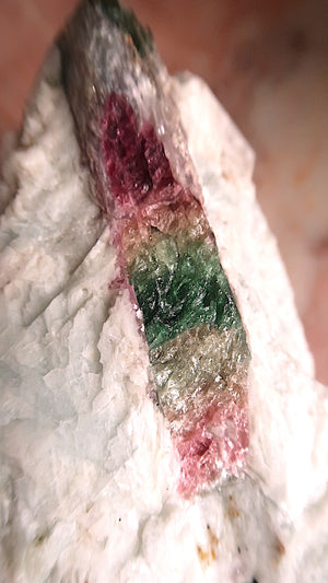 Large Pink Yellow Blue Tourmaline