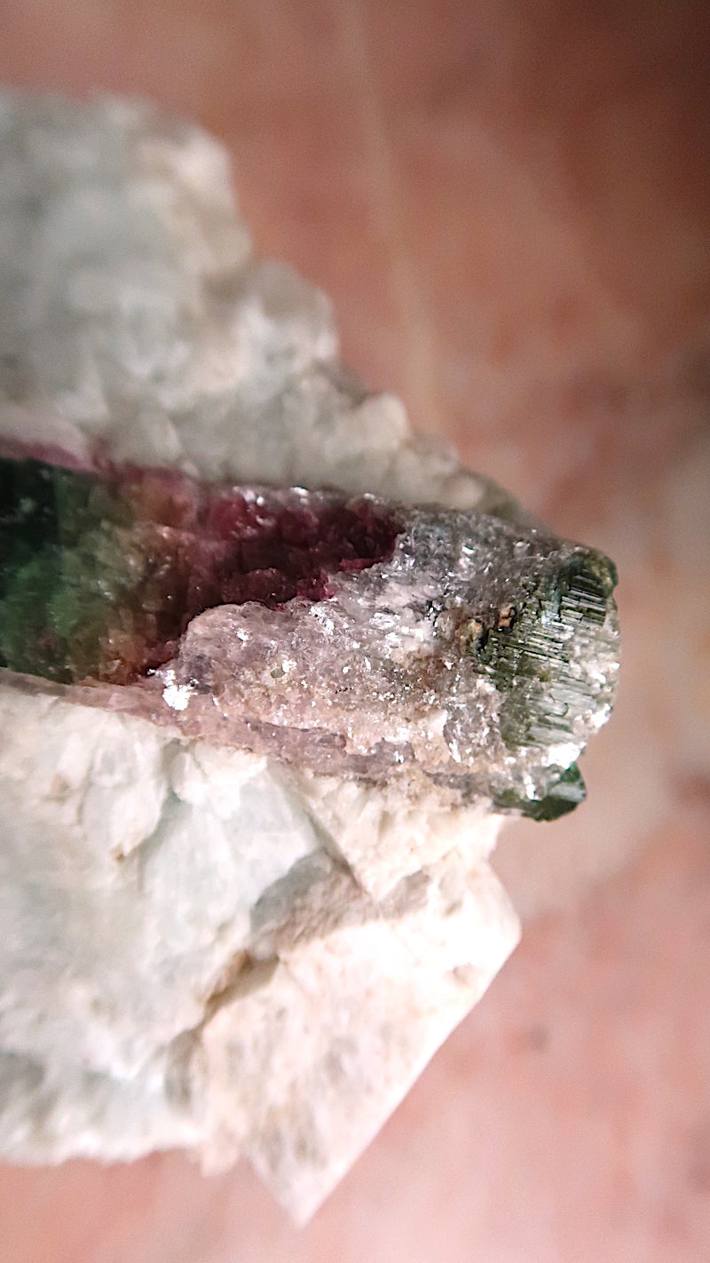 Large Pink Yellow Blue Tourmaline