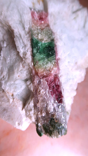 Large Pink Yellow Blue Tourmaline
