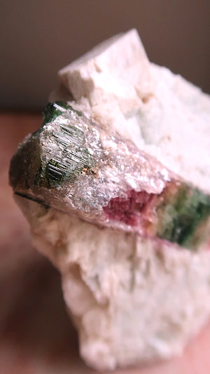 Large Pink Yellow Blue Tourmaline