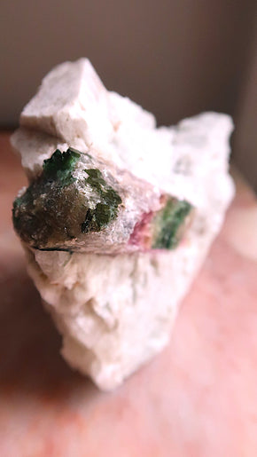 Large Pink Yellow Blue Tourmaline