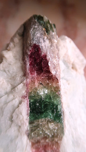 Large Pink Yellow Blue Tourmaline