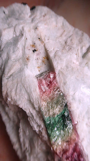 Large Pink Yellow Blue Tourmaline