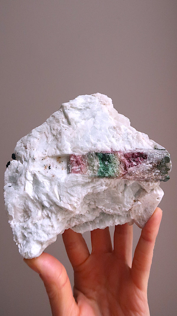 Large Pink Yellow Blue Tourmaline