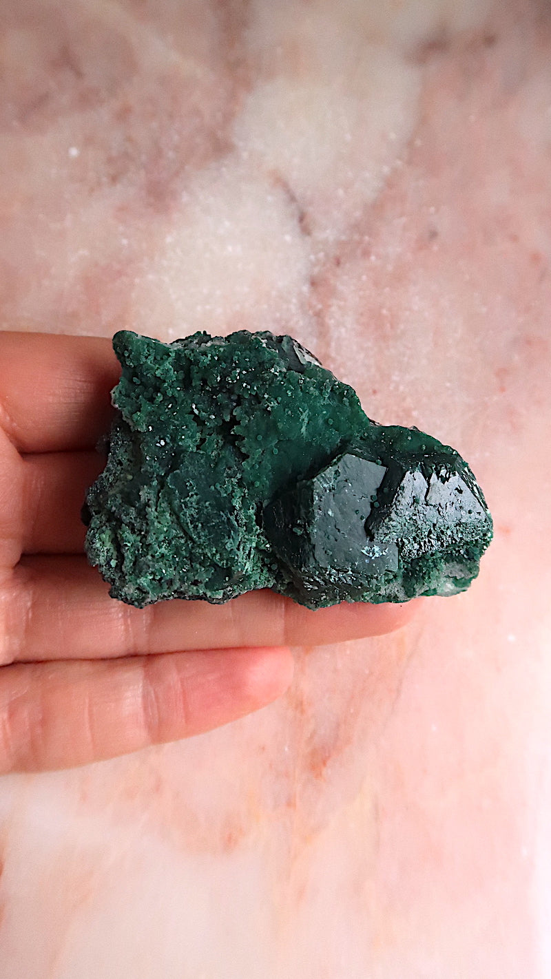 Rare Deep Green Apophyllite