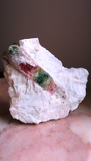 Large Pink Yellow Blue Tourmaline