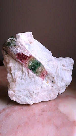 Large Pink Yellow Blue Tourmaline