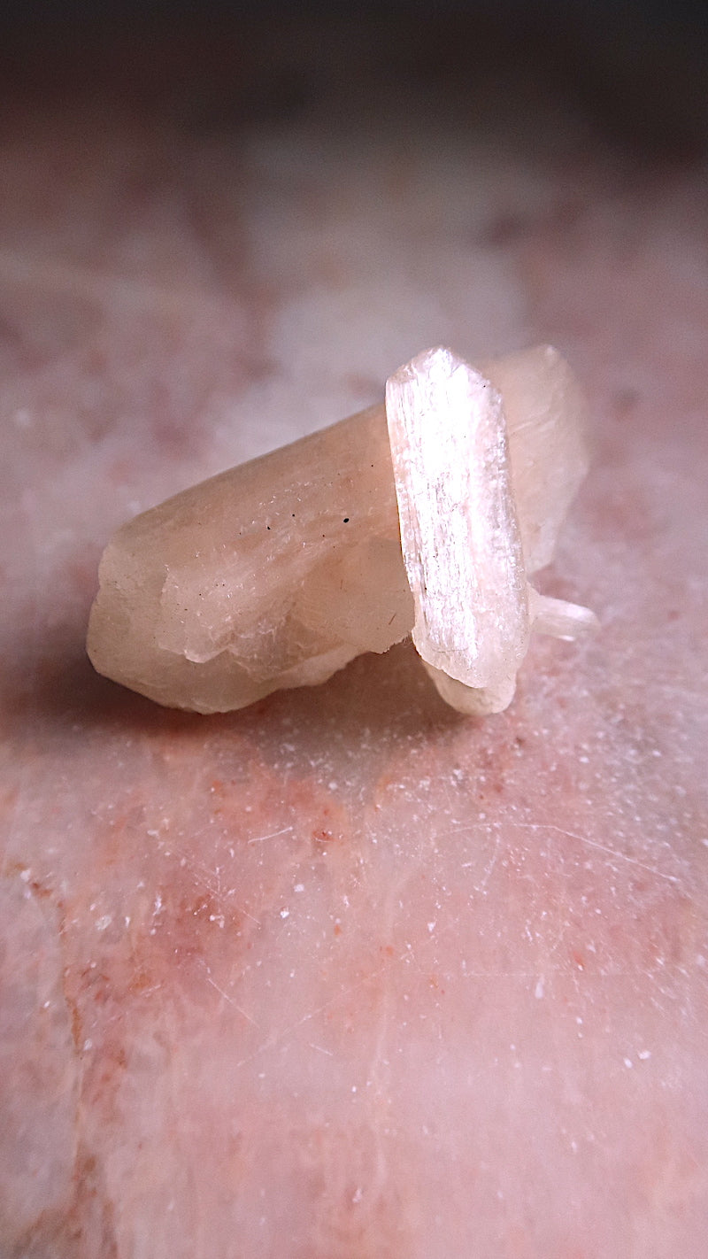 Premium Peach Stilbite Blade Cluster