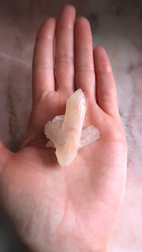 Premium Peach Stilbite Blade Cluster