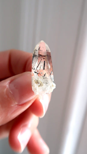 Small Quartz & Black Tourmaline Rutile