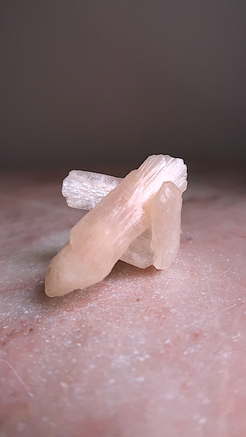 Premium Peach Stilbite Blade Cluster