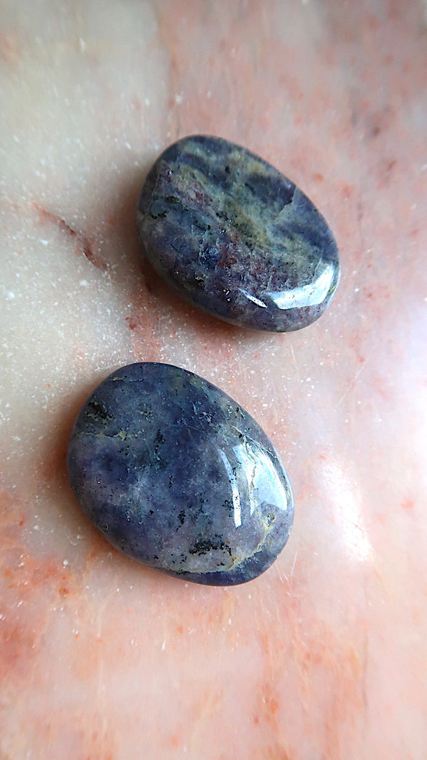 Purple/Blue Jasper Palm Stones