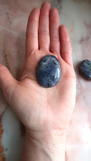 Purple/Blue Jasper Palm Stones