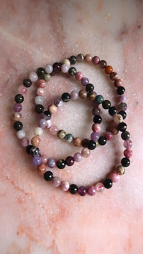 Multi Colour Tourmaline Bracelet