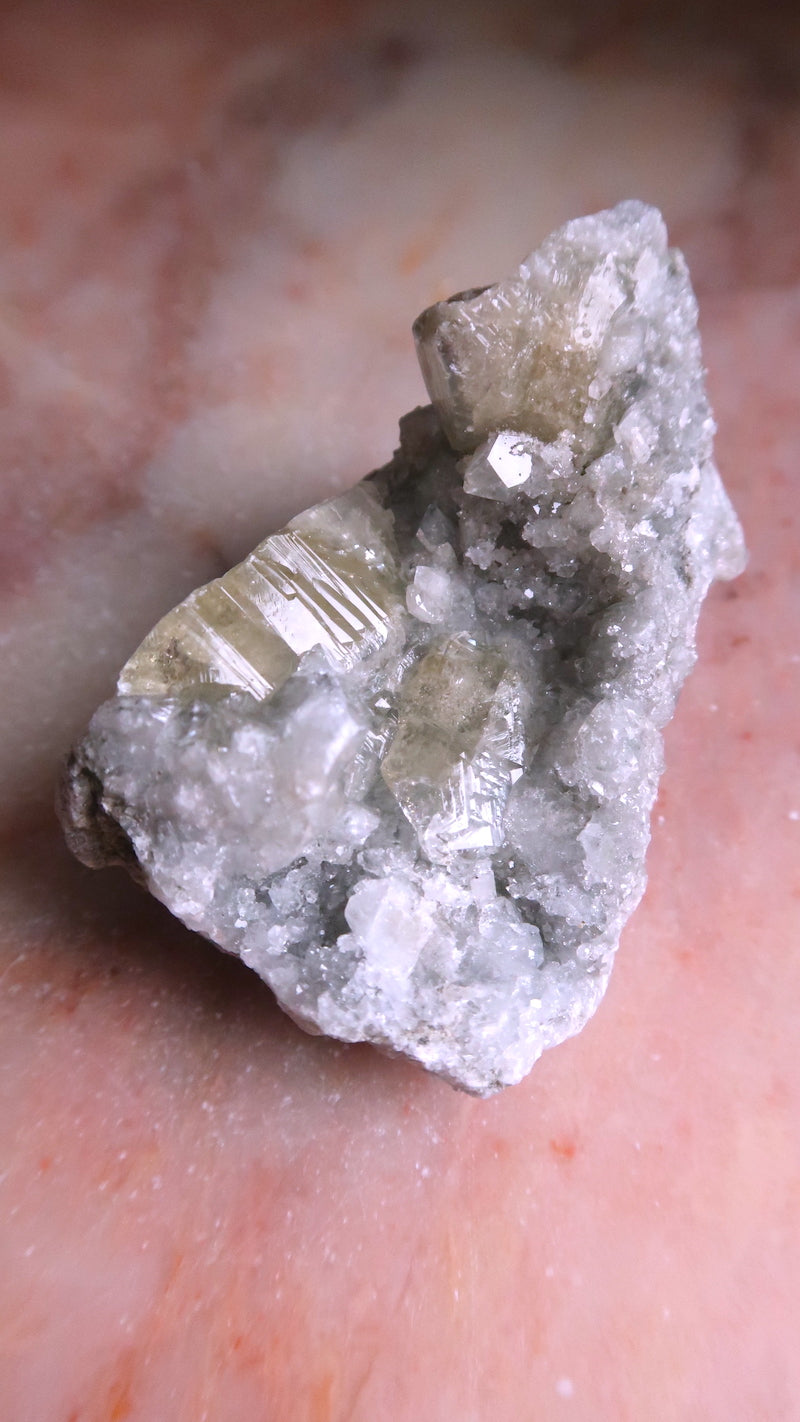 Blue and Gold Celestite Cluster