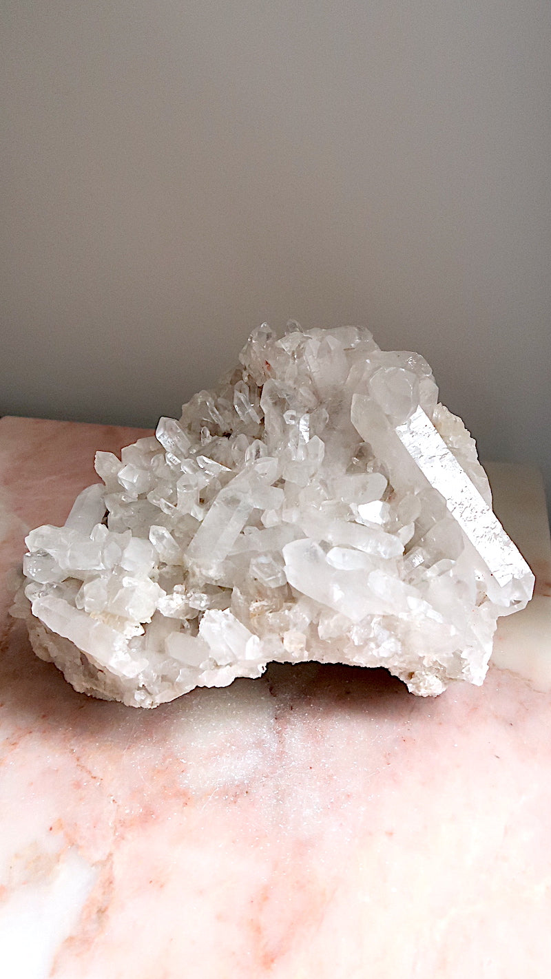 Large Clear Quartz Cluster