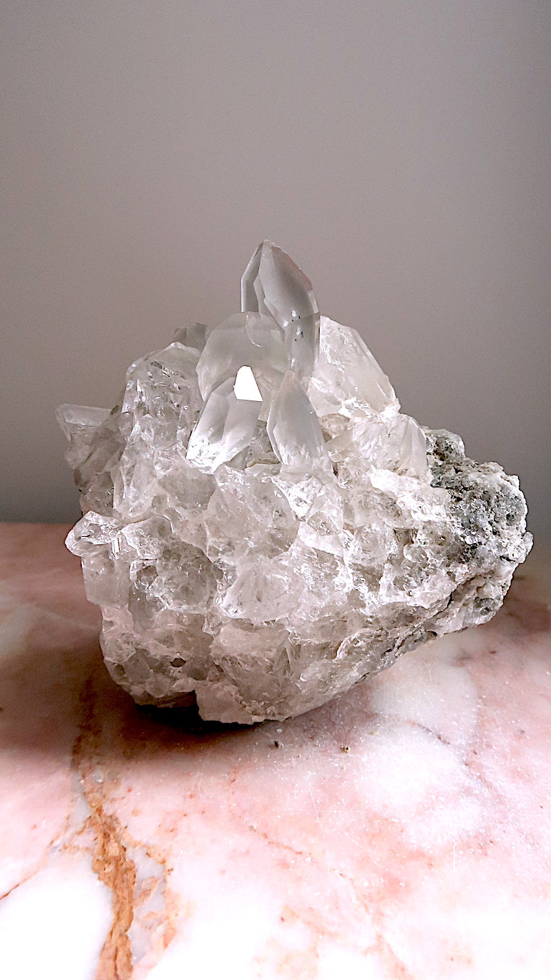 Large Clear Quartz Cluster