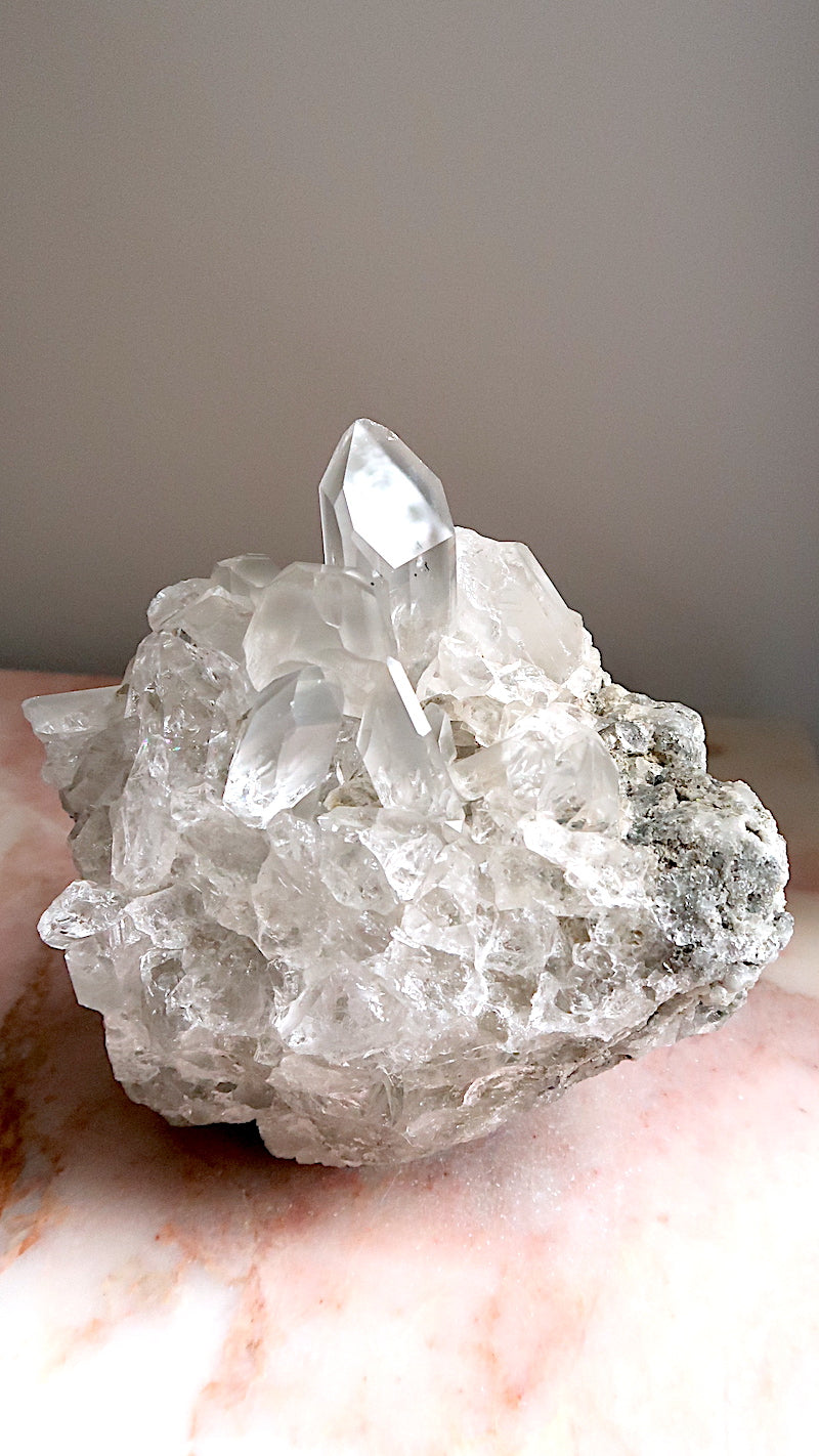 Large Clear Quartz Cluster