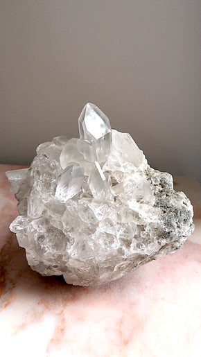 Large Clear Quartz Cluster