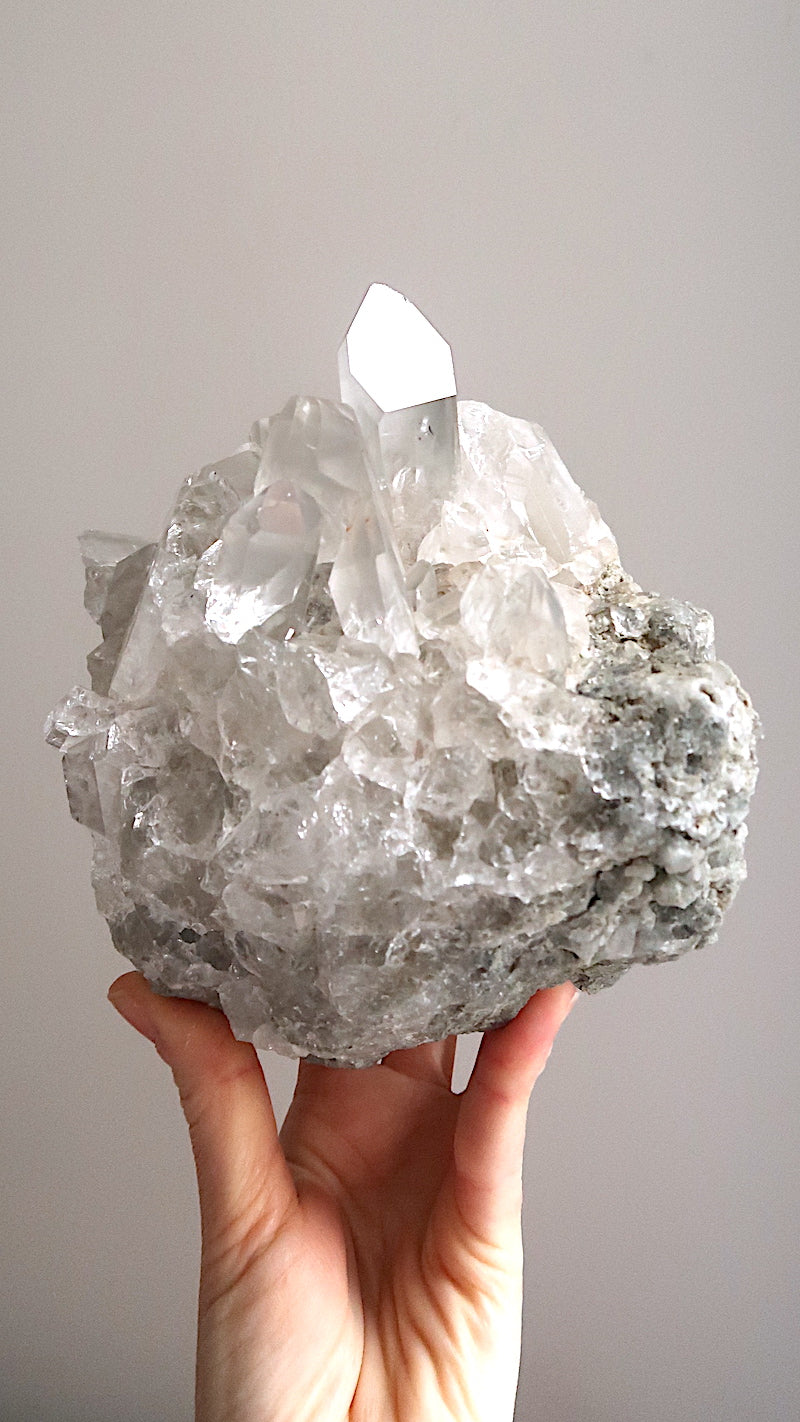 Large Clear Quartz Cluster