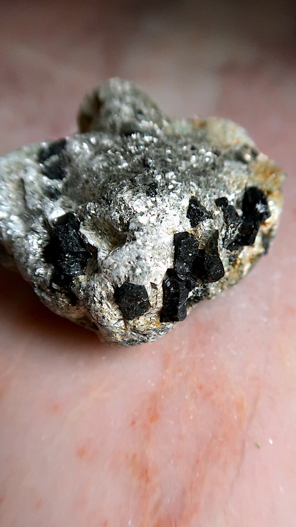 Black Tourmaline & Gold Lepidolite