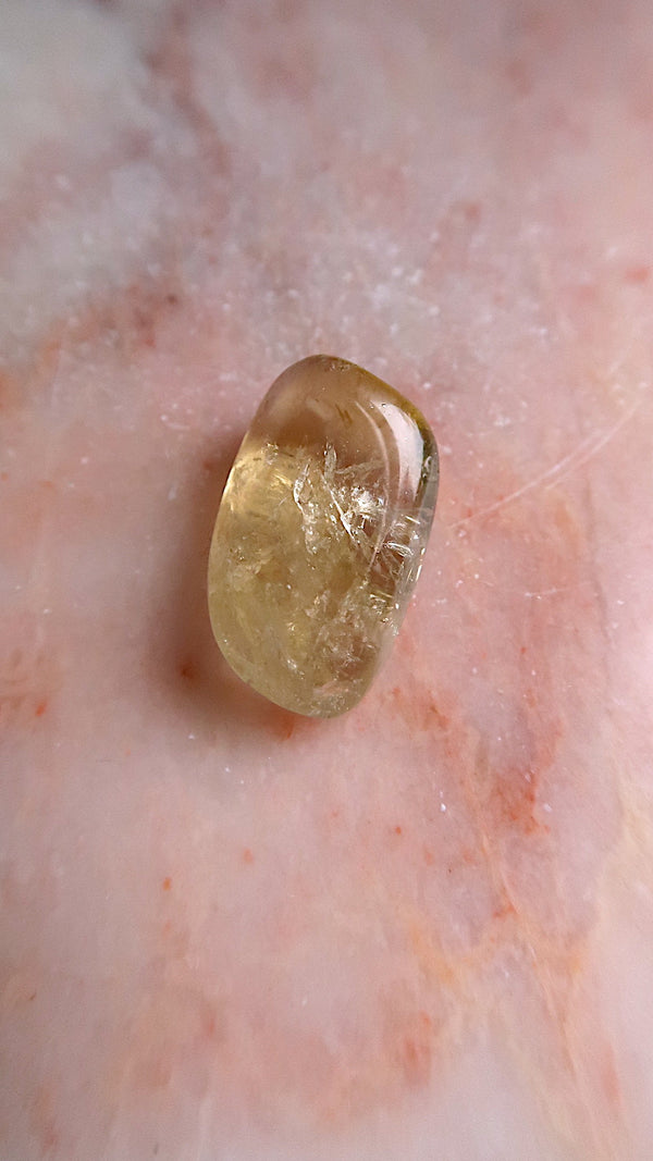 Natural Citrine Pocket Stone