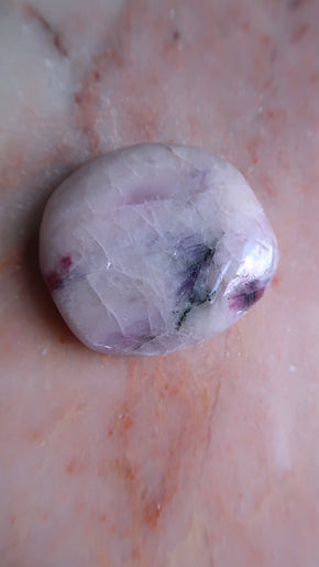 Pastel Pink Kunzite Palm Stone