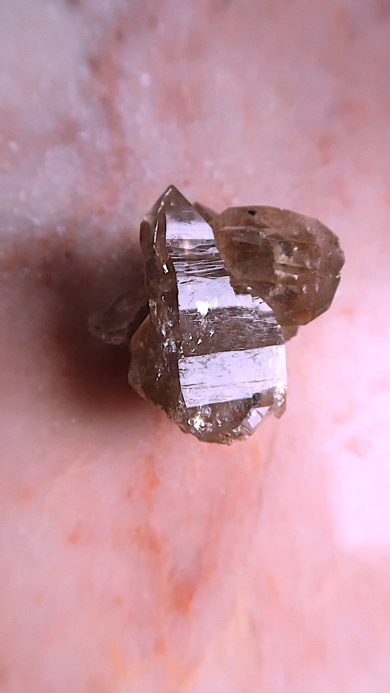 Smokey Elestial Quartz Cluster