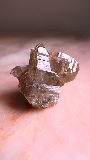 Smokey Elestial Quartz Cluster