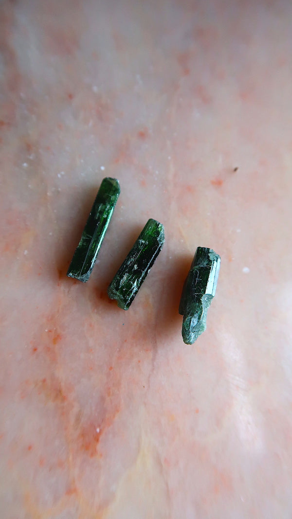 Small Raw Diopside Crystals