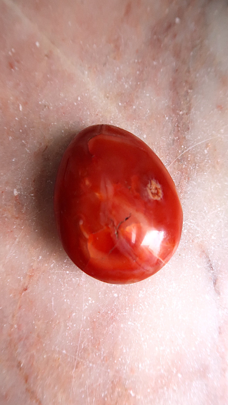 Carnelian Palm Stone