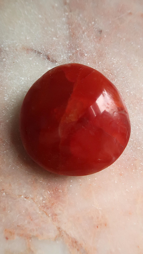 Carnelian Palm Stone