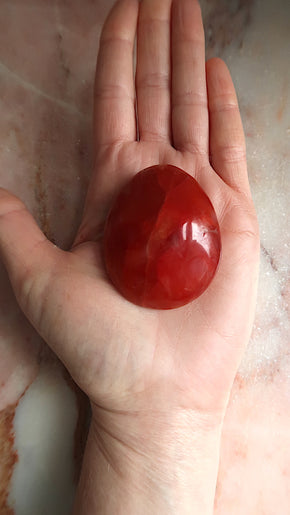 Carnelian Palm Stone