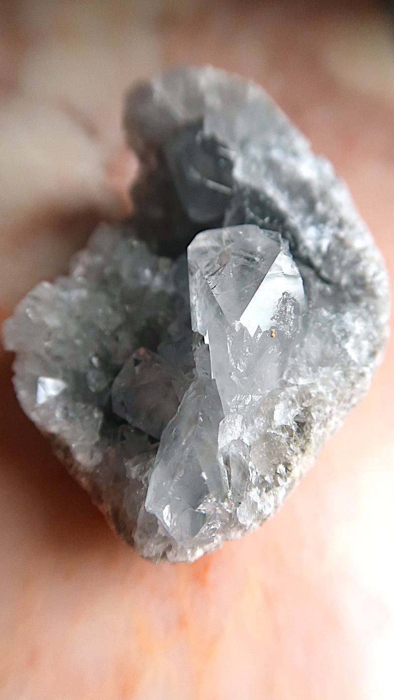 Blue Celestite Cluster