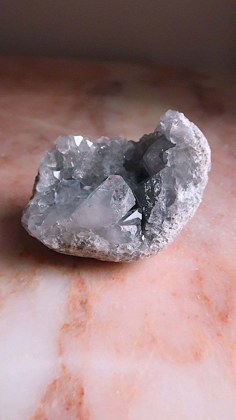 Blue Celestite Cluster