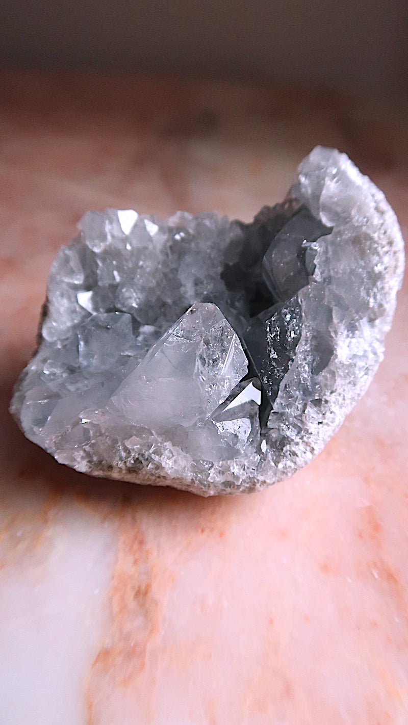 Blue Celestite Cluster