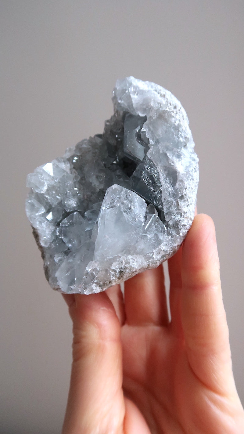 Blue Celestite Cluster
