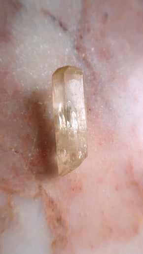 Natural Citrine Point (with rainbows)